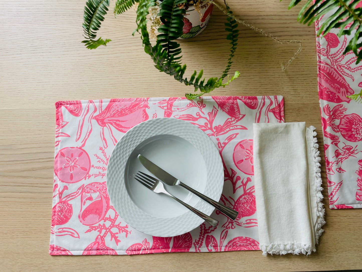 Pinky Shells Placemats