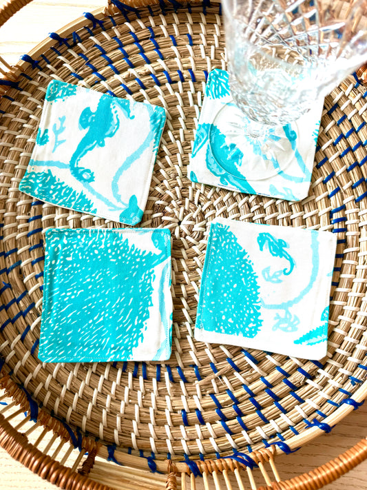 Seahorse Summer Coasters