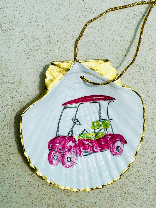 Golf Cart Shell Ornament