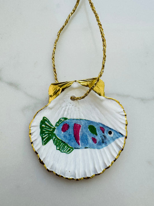 Blue Fish Ornament