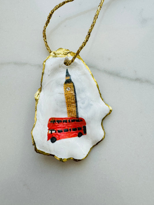 London Calling Oyster Shell Ornament