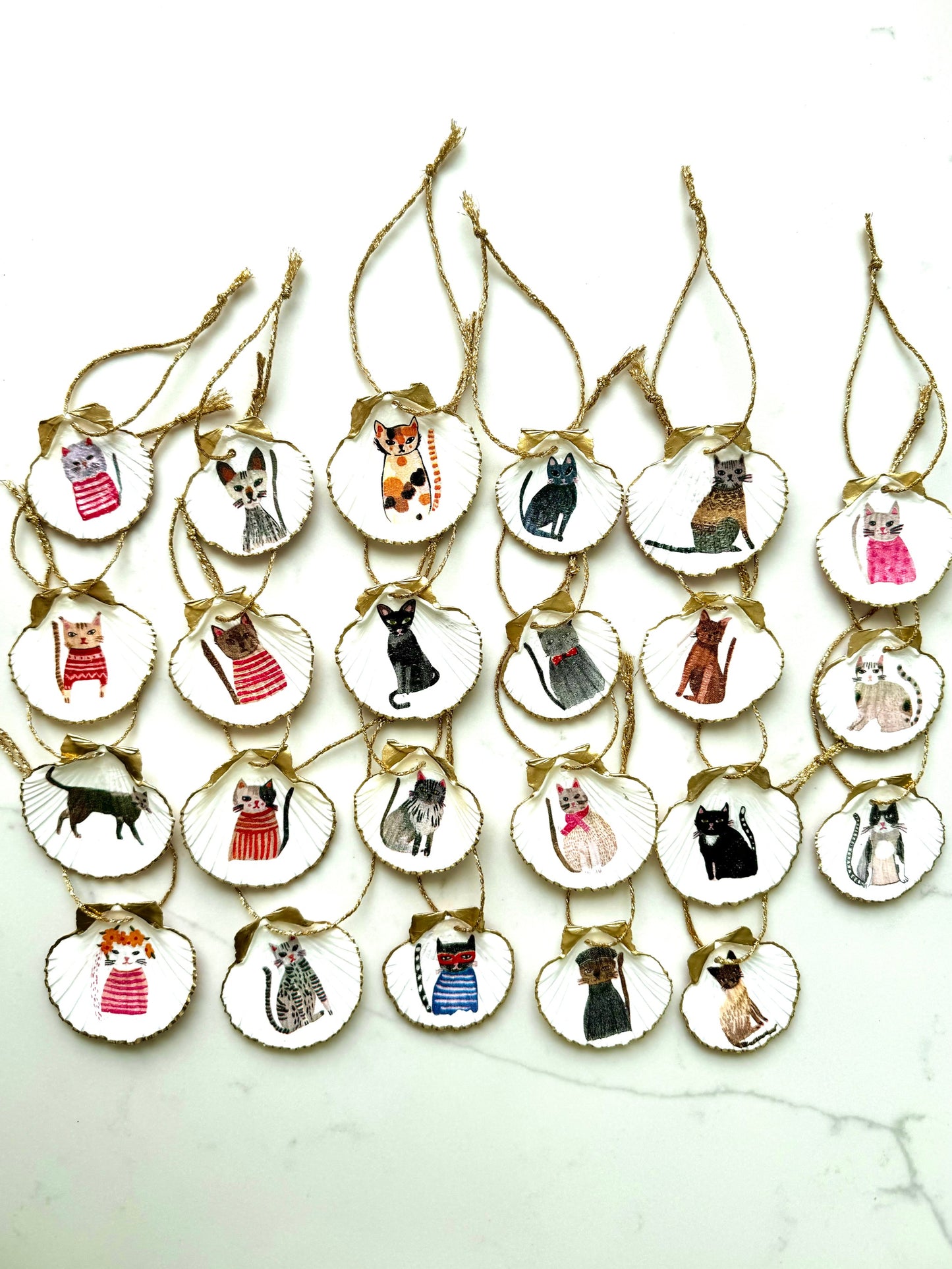 Set of Cat Ornaments