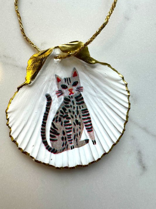 Gray Tabby Cat Ornament