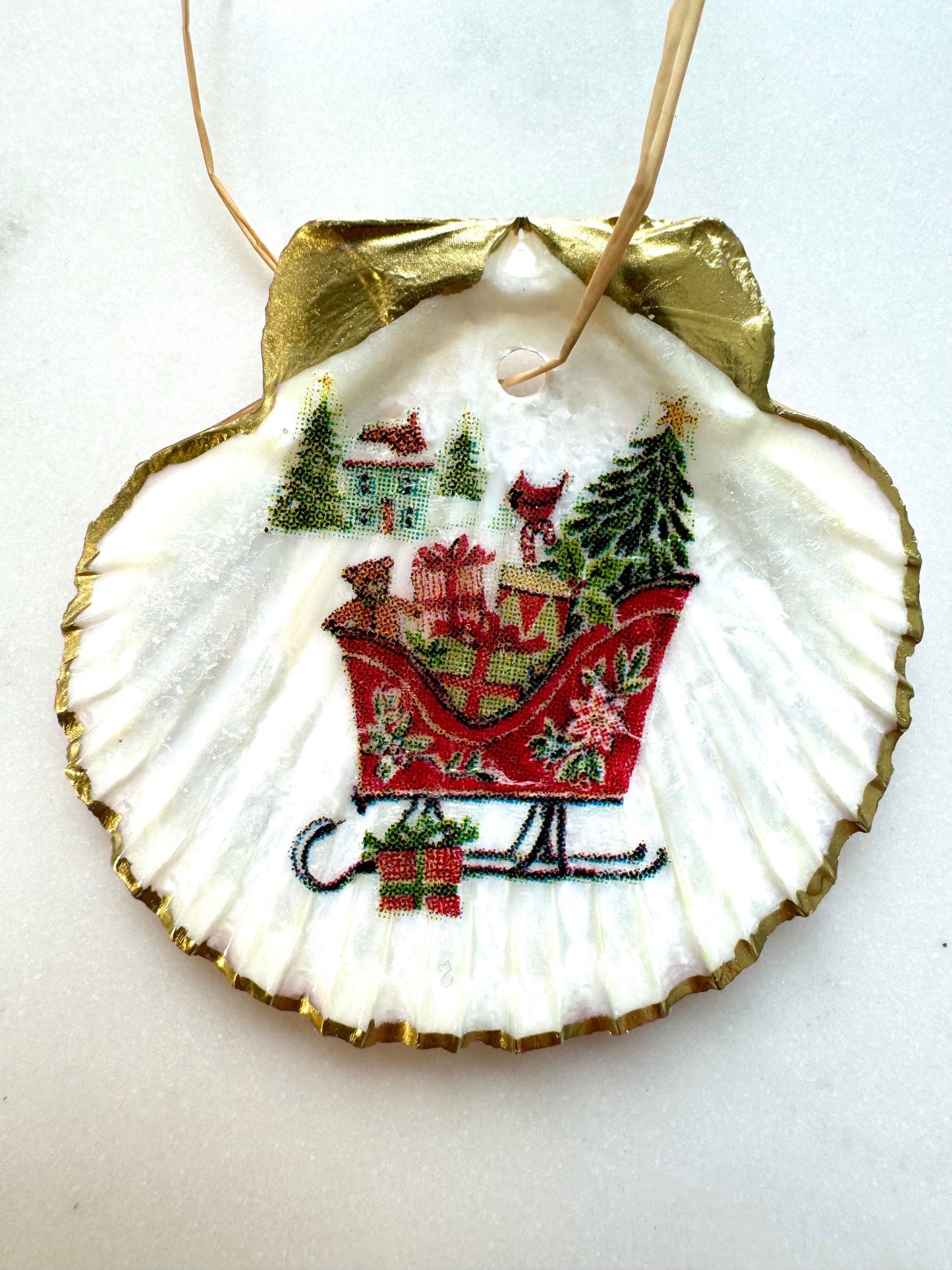 Classic Christmas Sleigh Ornament